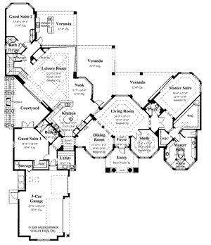 Home Plan Gambier Court | Sater Design Collection