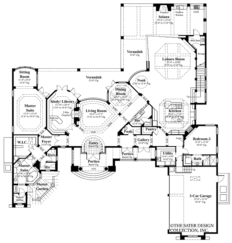 ravello home-main level floor plan-#6952