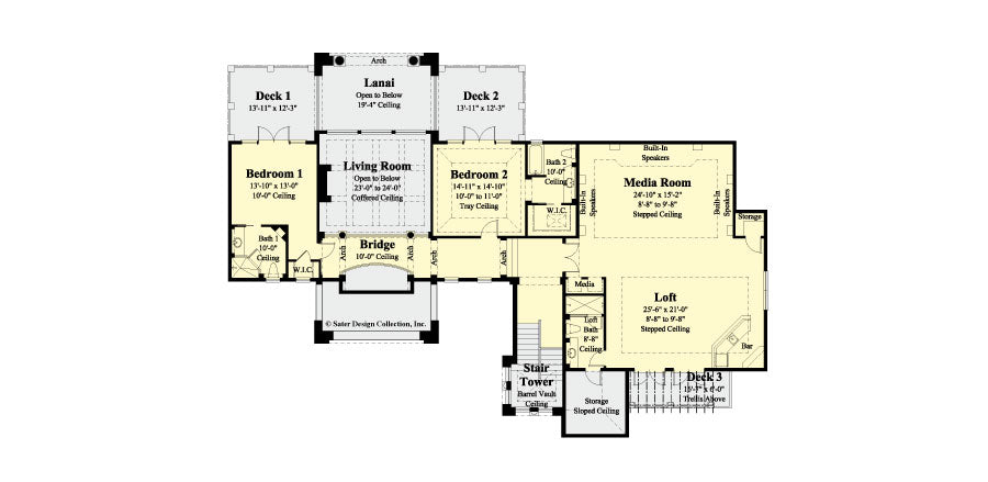 Cordillera second Level  floor plan