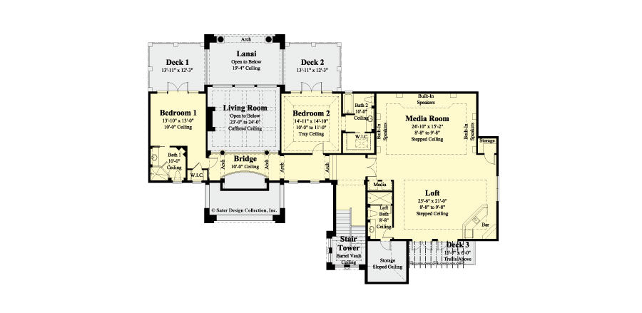 cordillera second level  floor plan