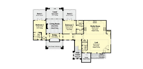 Cordillera second Level  floor plan