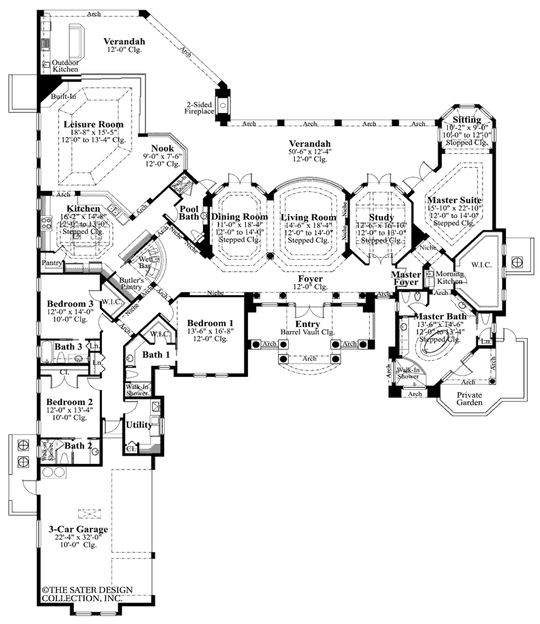 dimora-main level house floor plan- #6954