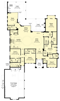 The Mansfield house plan main floor plan
