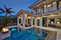 Moderno Home Rear Elevation with Pool-Plan #6967