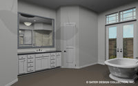 Emery House Plan master bath vanity
