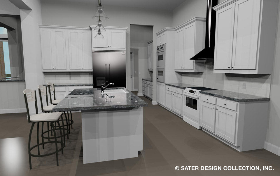 Emery House Plan kitchen viewed from breakfast nook