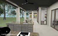 Emery House Plan outdoor kitchen