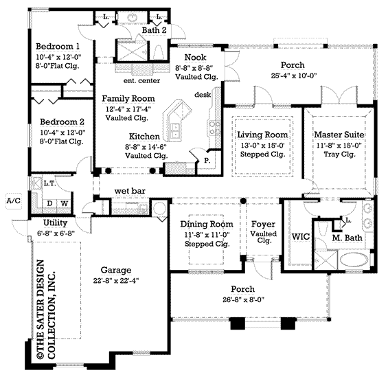 heron creek floor plan - plan #7002