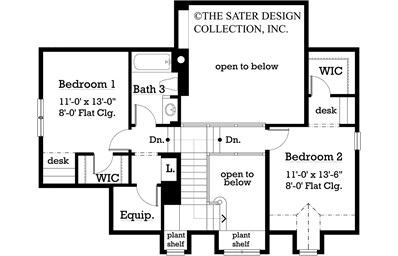 lanchester-upper level floor plan #7007