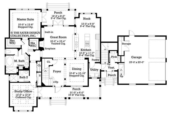 Fox Hollow Main Level Floor Plan 7013_M