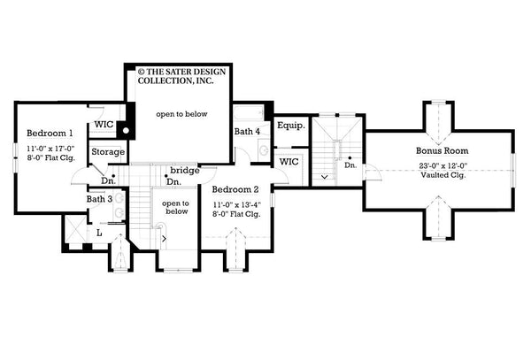 Fox Hollow Upper Level Floor Plan