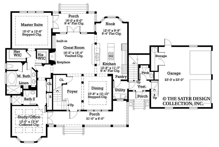huntington-main level floor plan-#7015
