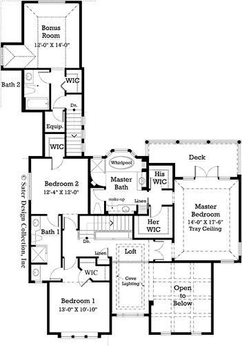 kenton farms- upper level floor plan #7016