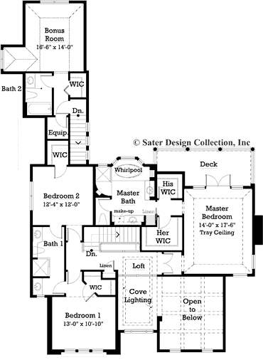 Maravella-Upper Level Floor Plan #7018