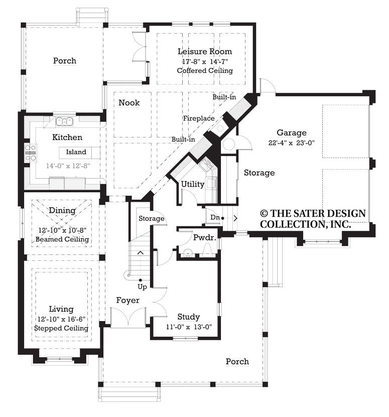 remy court home-main level floor plan-#7021