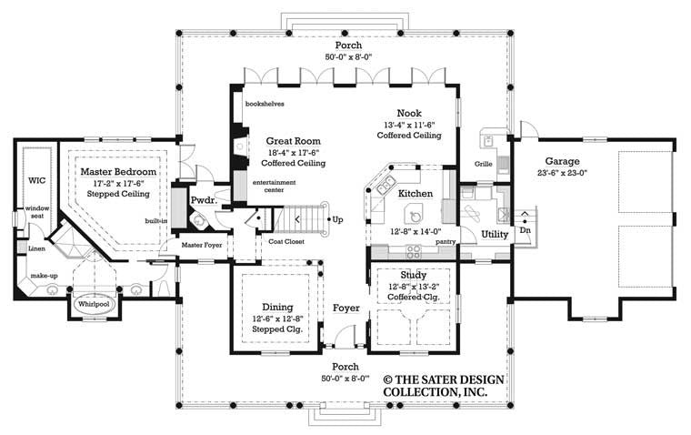 jefferson- main level floor plan -#7022