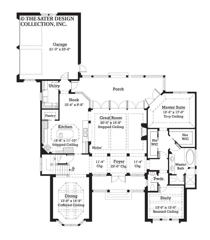 julian home - main level floor plan -#7026