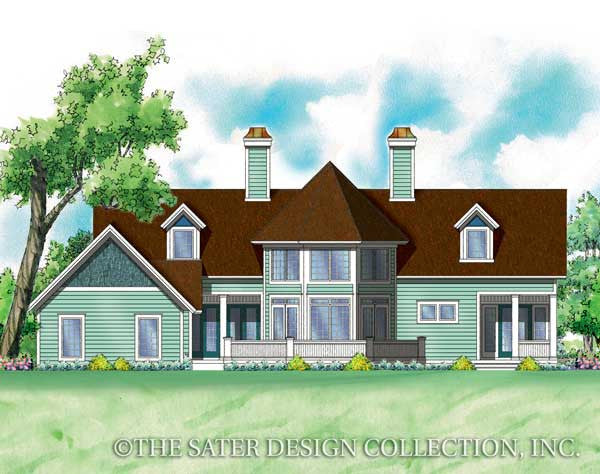 Holbrook Rear Elevation Render - Plan #7031