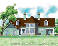 Holbrook Rear Elevation Render - Plan #7031