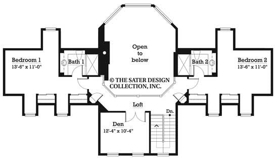 brantley pines- upper level floor plan -#7033