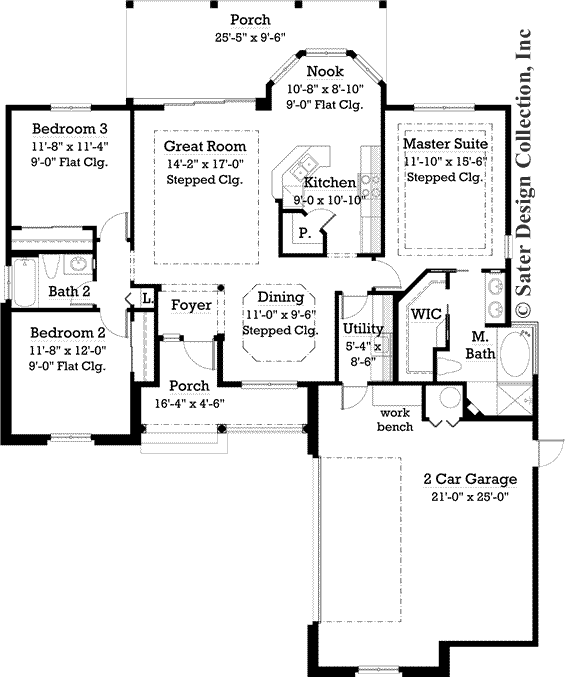 Cassidy Home Floor Plan -Plan #7054
