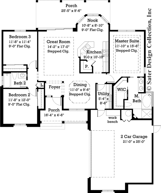 cassidy home floor plan -plan #7054