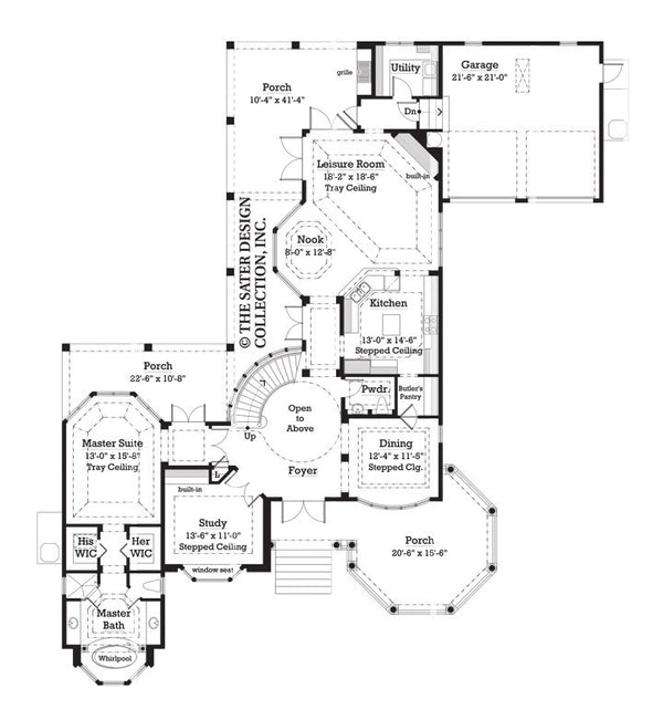 Thornebury-Main Level Floor Plan-#7056