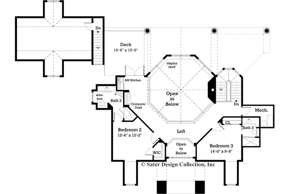 Newberry-Upper Level Floor Plan-#7059