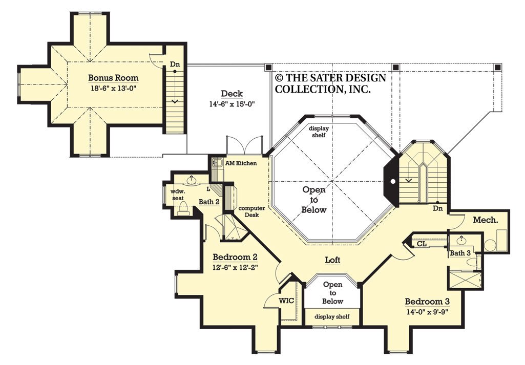 Monroe Upper Level Floor Plan - #7060