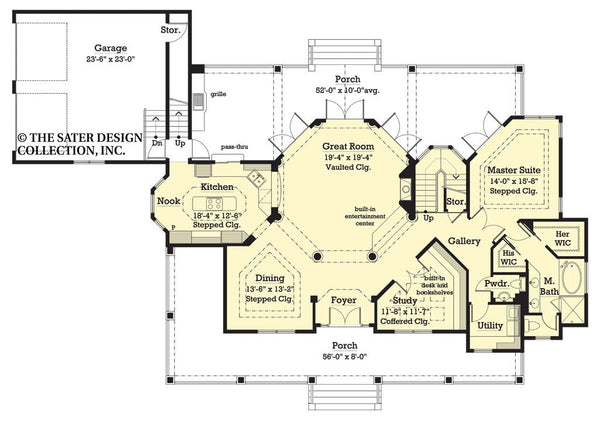 Monroe Home Main Floor Plan - 7060