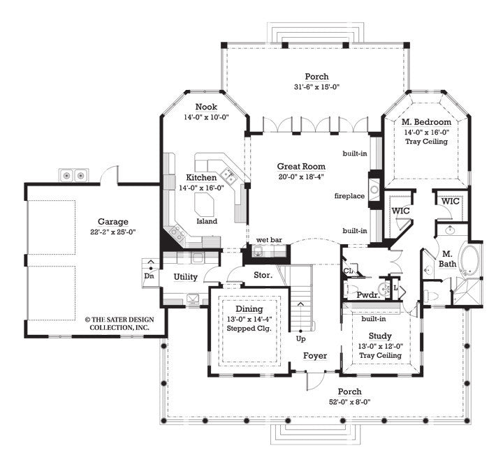 kennedy- main level floor plan -#7061