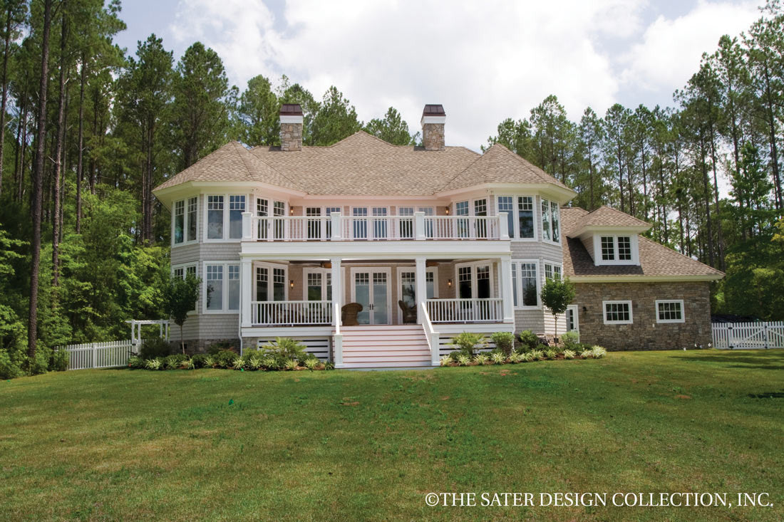 Oak Island Home Plan 7062 Rear exterior 2