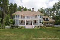 Oak Island Home Plan 7062 Rear exterior 2