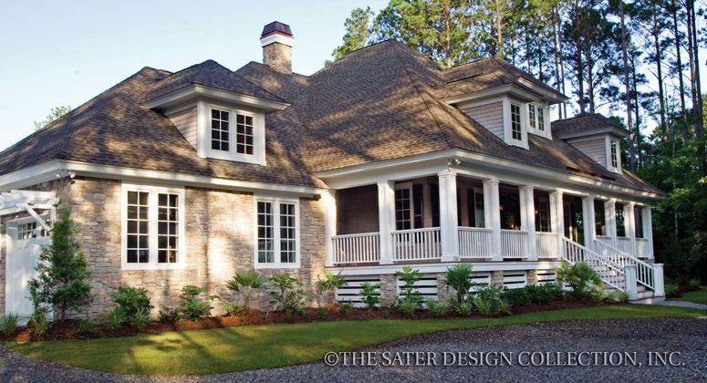 Oak Island-Front Elevation-Plan #7062