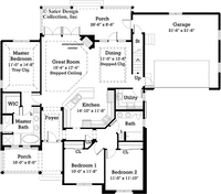Kensett Home Main Level Floor Plan - #7068_M