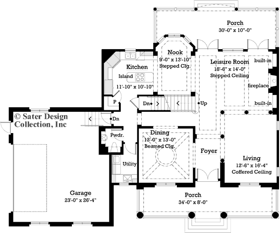 baywood park first floor plan - plan #7071