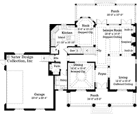 Baywood Park First Floor Plan - Plan #7071