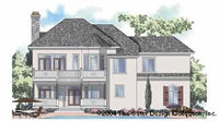 Baywood Park-Rear Elev Rendering-Plan #7071