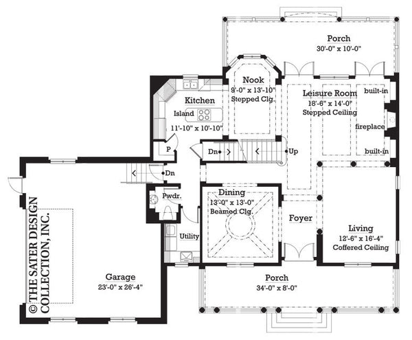 Hawthorne-Main Level Floor Plan-#7072