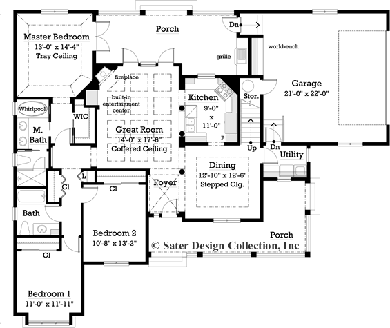 westbury-main level floor plan-7073
