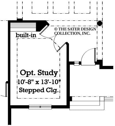 westbury-optional study floor plan-plan #7073