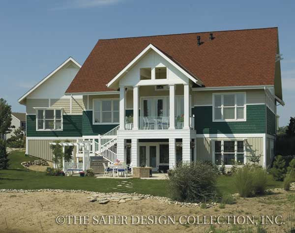 Dune Ridge-Rear Elevation-Plan #7078
