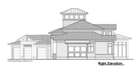 Buttercup House Plan, right elevation