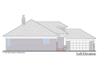 The Burroughs House Plan Left Elevation