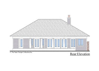The Burroughs House Plan Rear Elevation