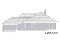 The Burroughs House Plan Right Elevation