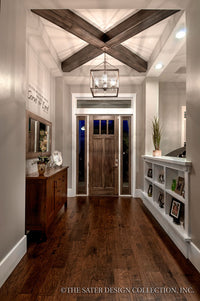 Prairie Pine Court Foyer - Plan 7083 craftsman home plan
