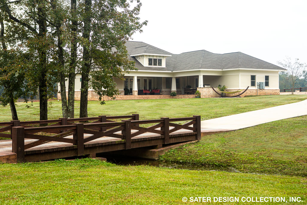 Bayberry Lane House Plan rear elevation photo