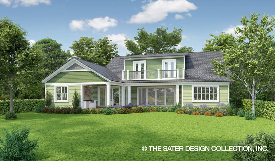 Banyan Ridge-Farmhouse Home Plan-Rear Elevation