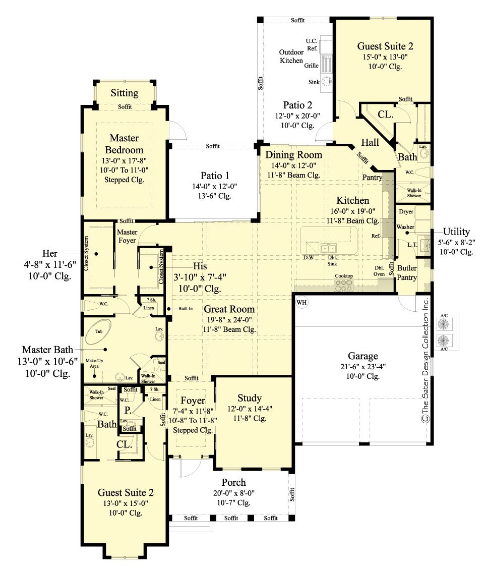 cedar cove creek farmhouse first floor plan